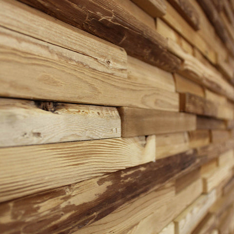 3D Weathered Wood Wall Panels | 0.54m2 (5pcs)