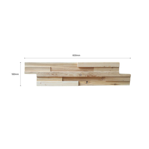 3D Weathered Wood Wall Panels | 0.54m2 (5pcs)