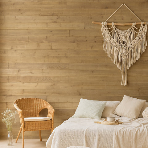 Wooden Peel & Stick Wall Panels, Textured | 1.5m2 (10pcs)